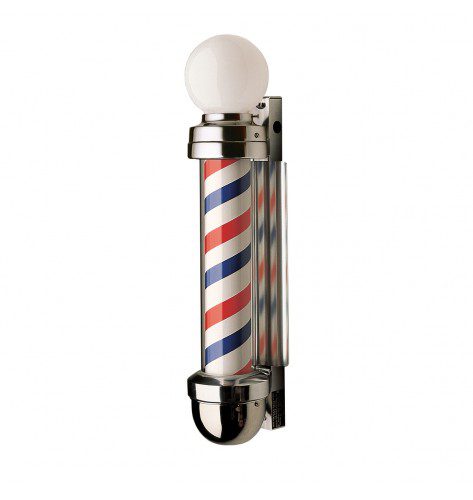 Marvy 405 2 Light Revolving Barber Pole Globe Top