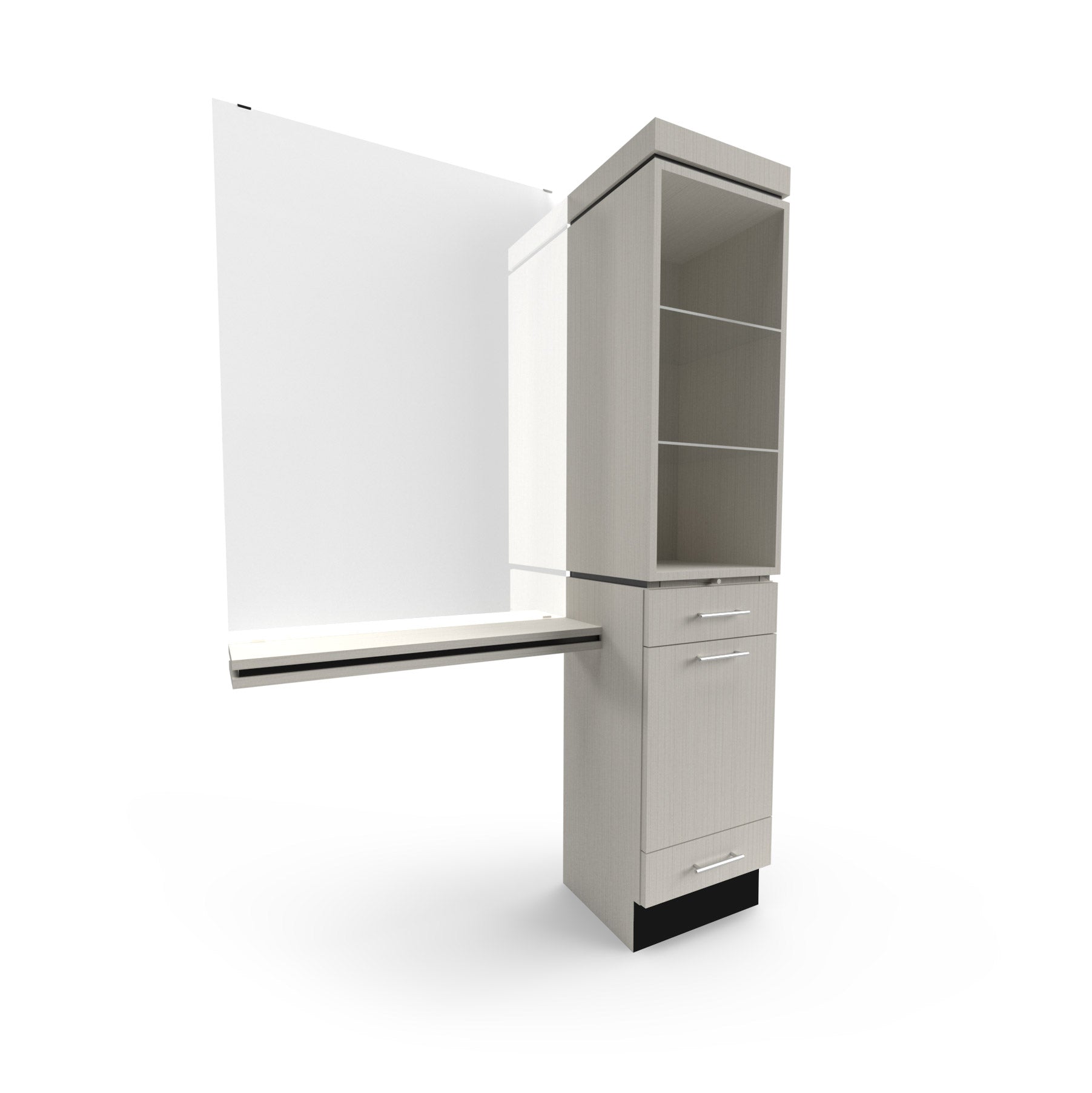 4407-54 Inch Wide Tower Hair Styling Station