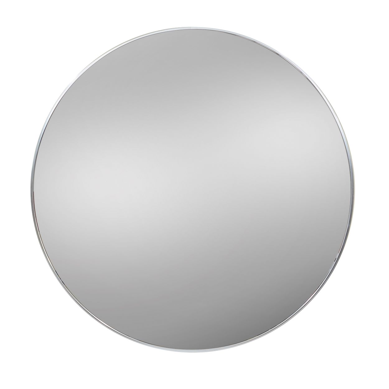 Silver Metal Frame Round Mirror 34" Diameter 4419 +$129.00