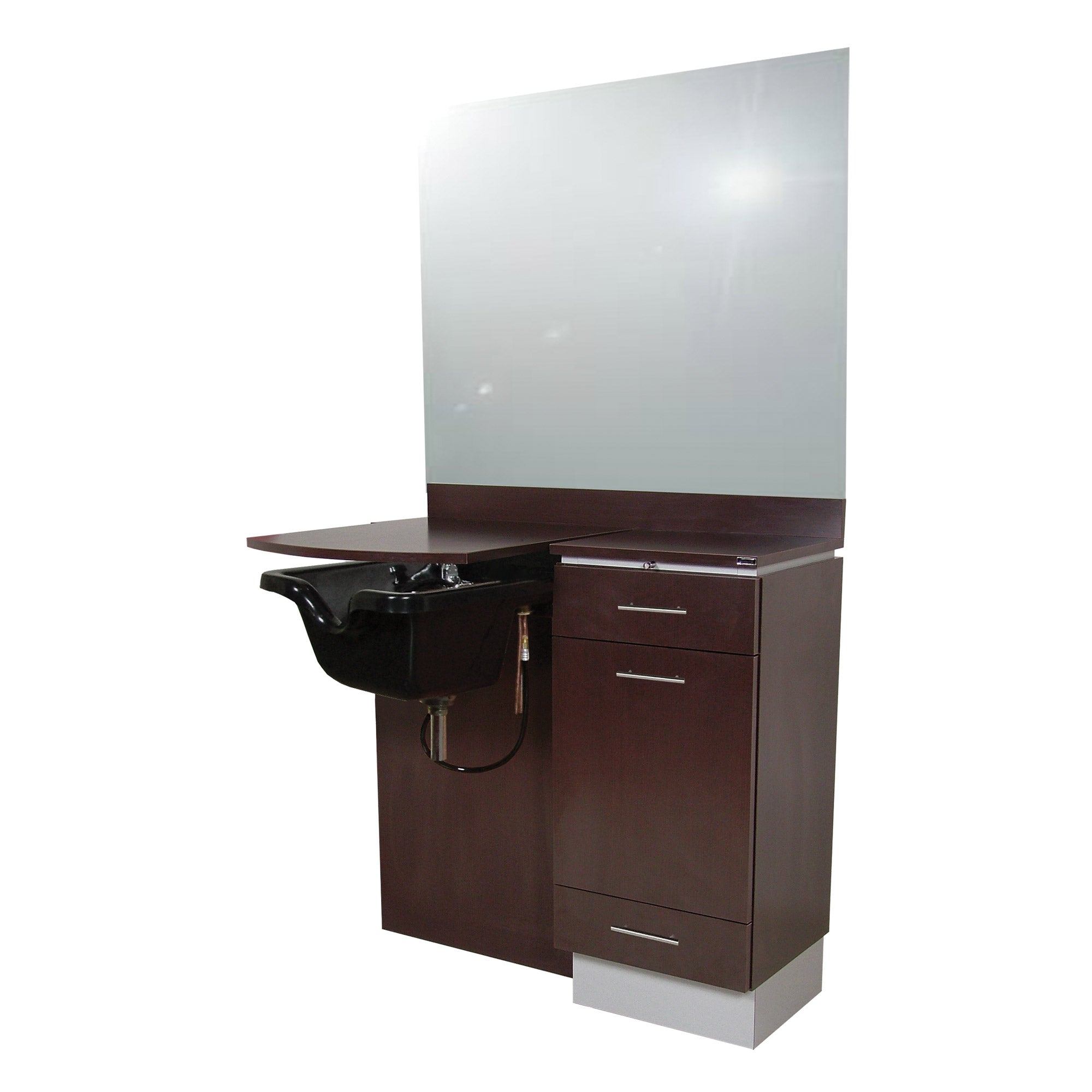 4421-42 Inch Lift Lid Shampoo Styling Wet Station