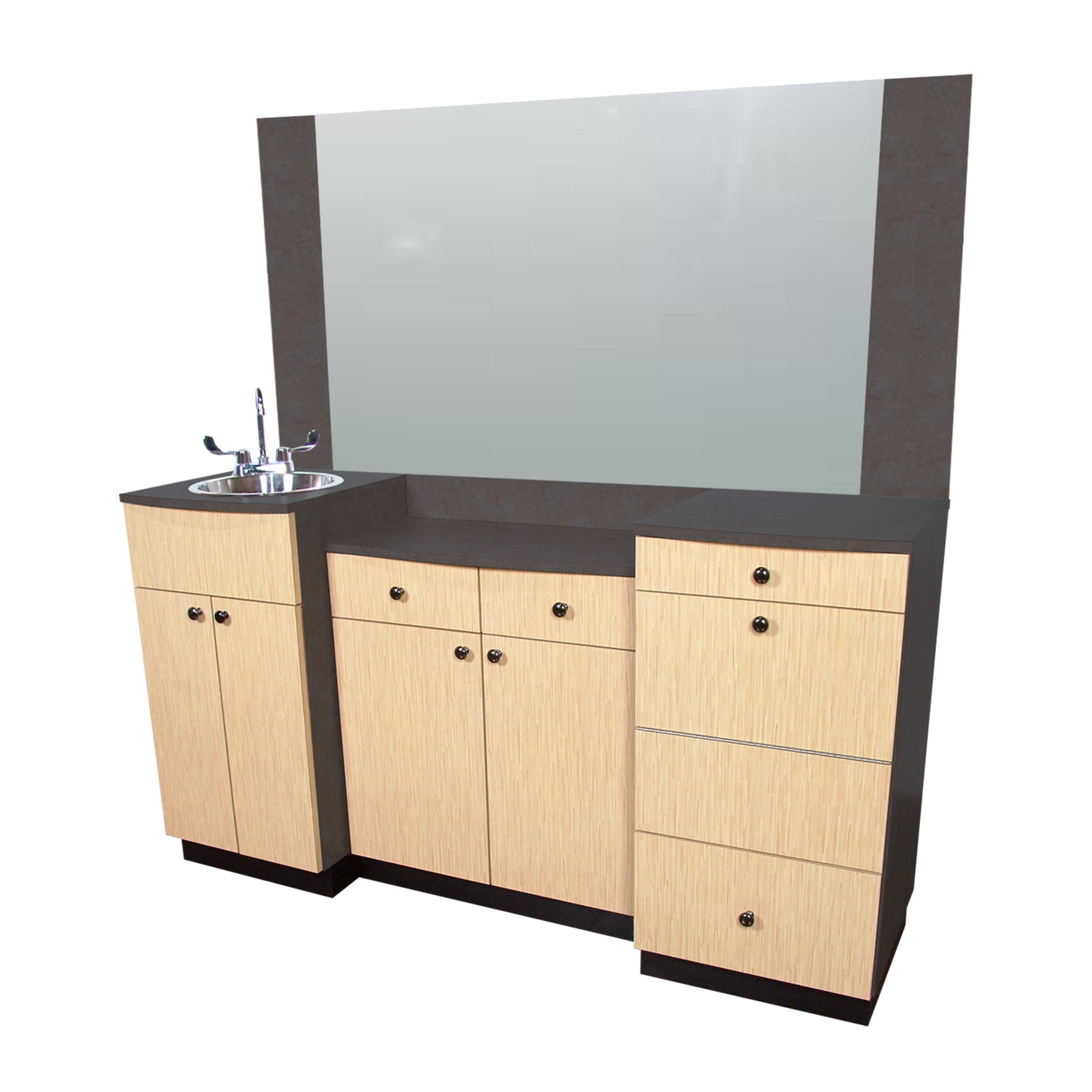 501-72 Inch Wide Classic Barbering Booth Many Colors