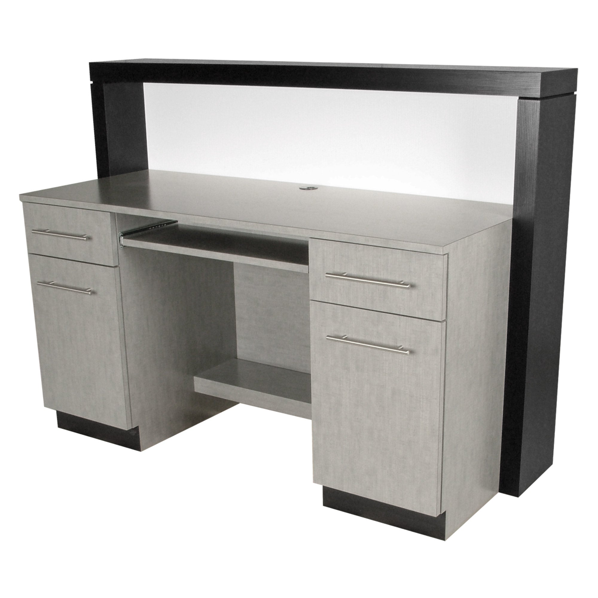602-60-Inch-Wide Reception Desk With Decorative Panel - Image 2
