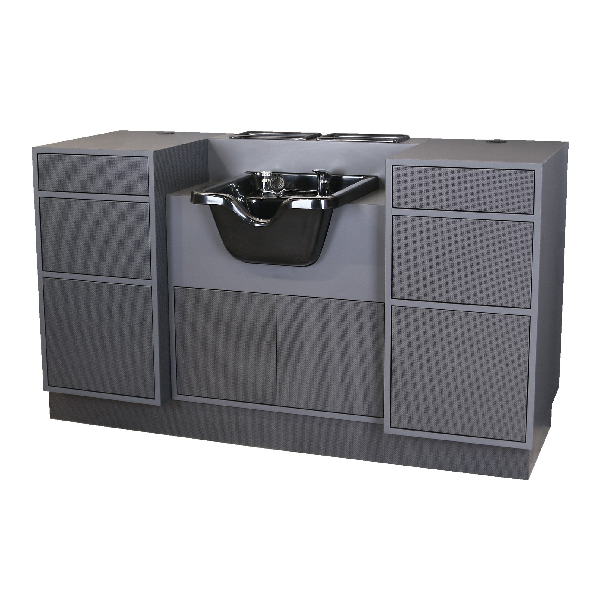 6626-66 Inch Wide No Handle Barber Station - Image 2