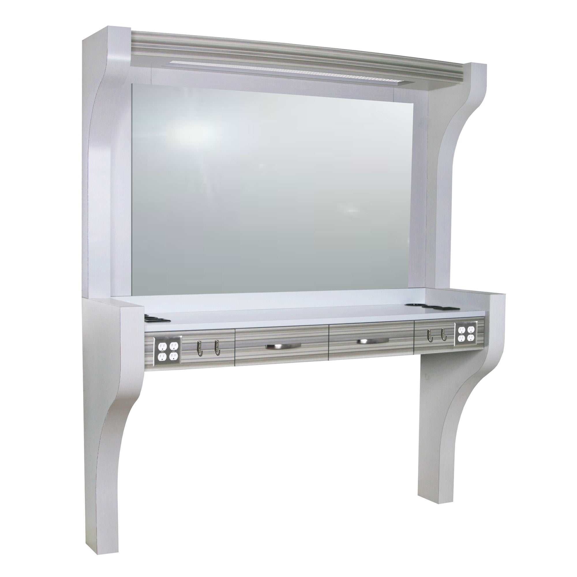 6805-72-Inch-Wide Barber Station Solid Counter - Image 4