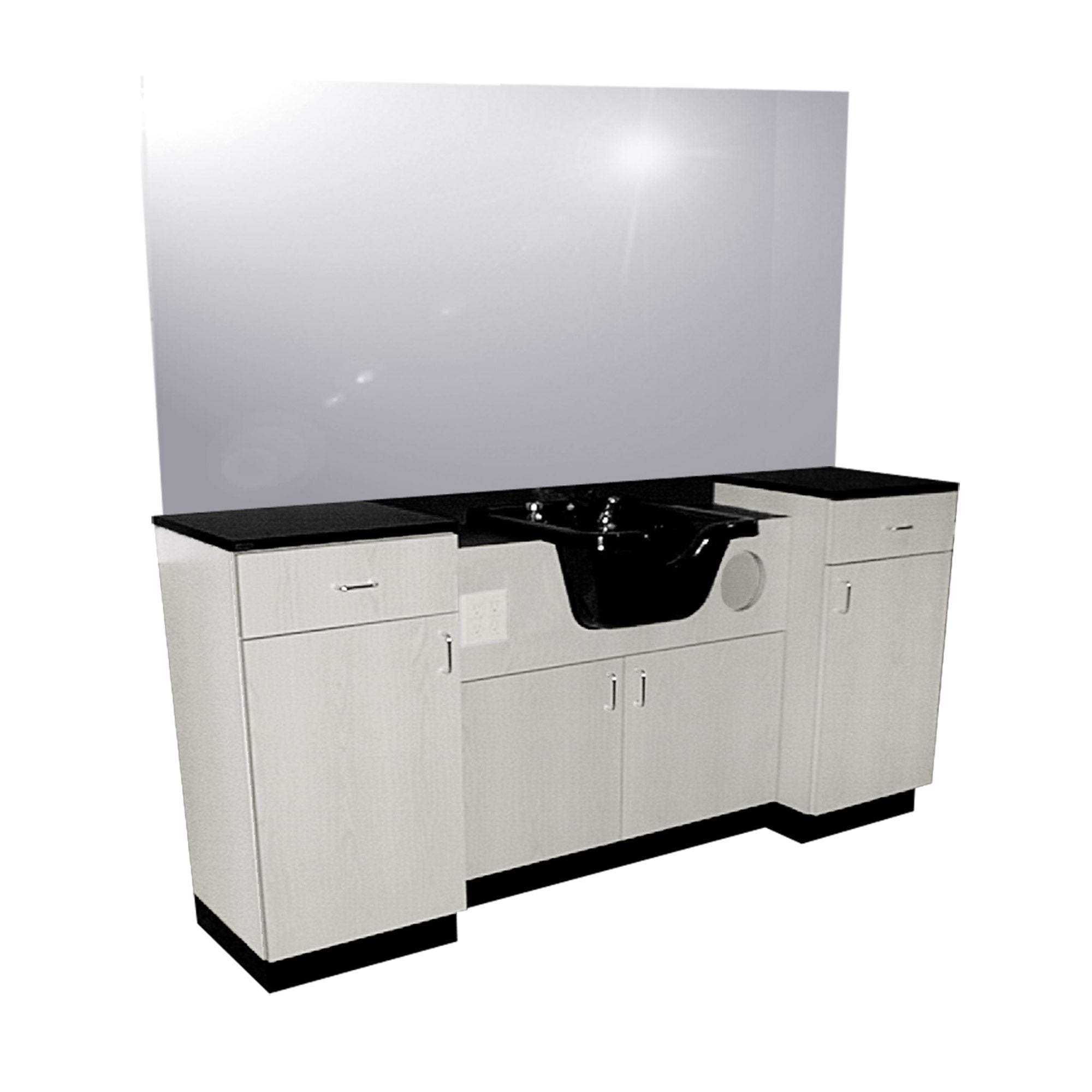 878-72 Inch Classic Barber Wet Styling Station