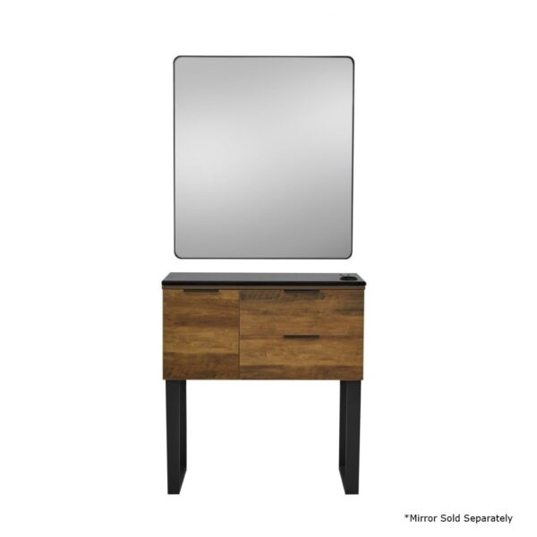 6002-34 Inch Styling Station With Legs Plus Mirror