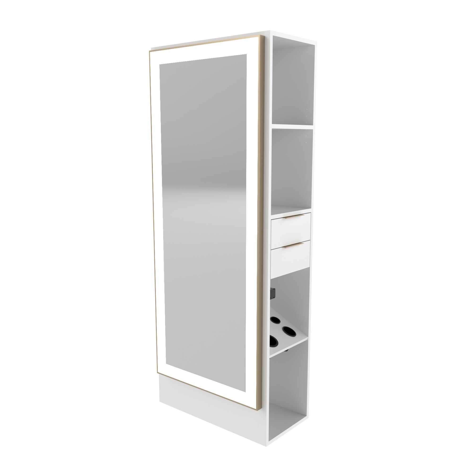 E1042 Wall Station With Large Mirror