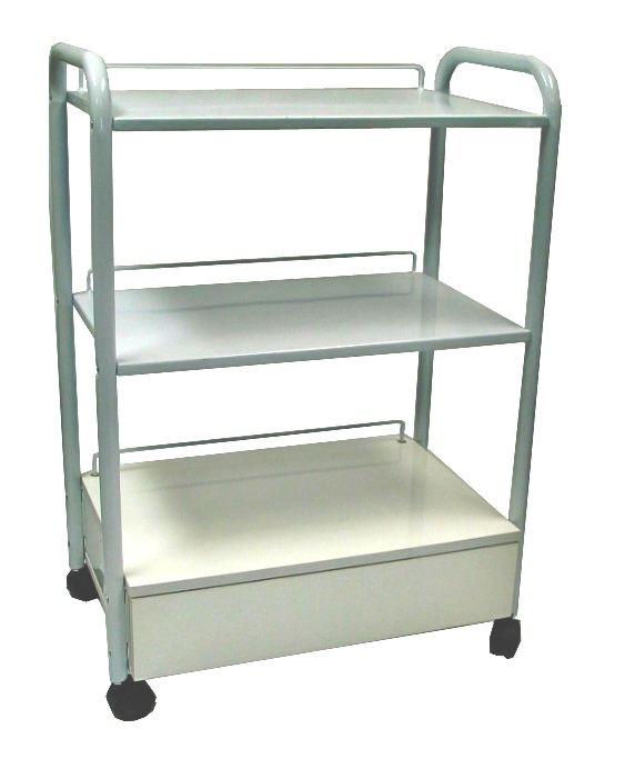 Italica 8000-2 All Metal Skin Care Facial Trolley High Quality With Drawer