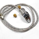 601 UPC Coded 1/2" Hot Cold Faucet 1/2" Black Rubber Sprayer Asse1001