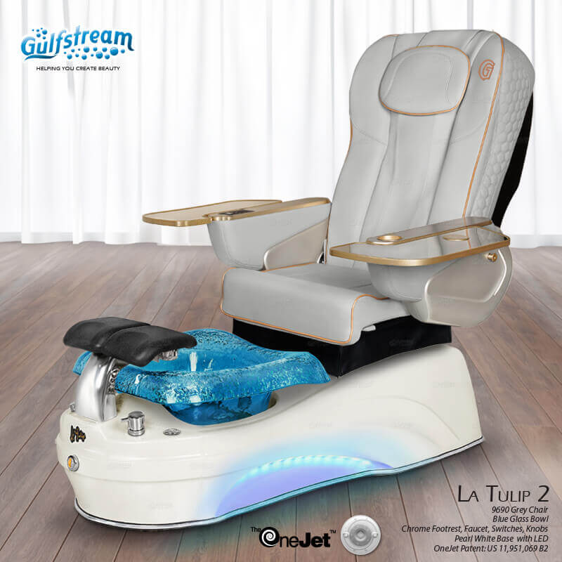 La Tulip 2 Pipeless Glass Bowl Pedicure Spa - Image 2