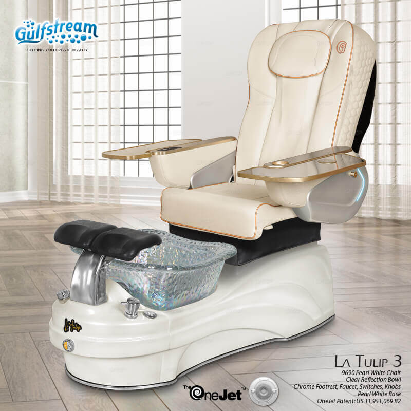 La Tulip 3 Pipeless Glass Bowl Superior Pedicure Spa - Image 8