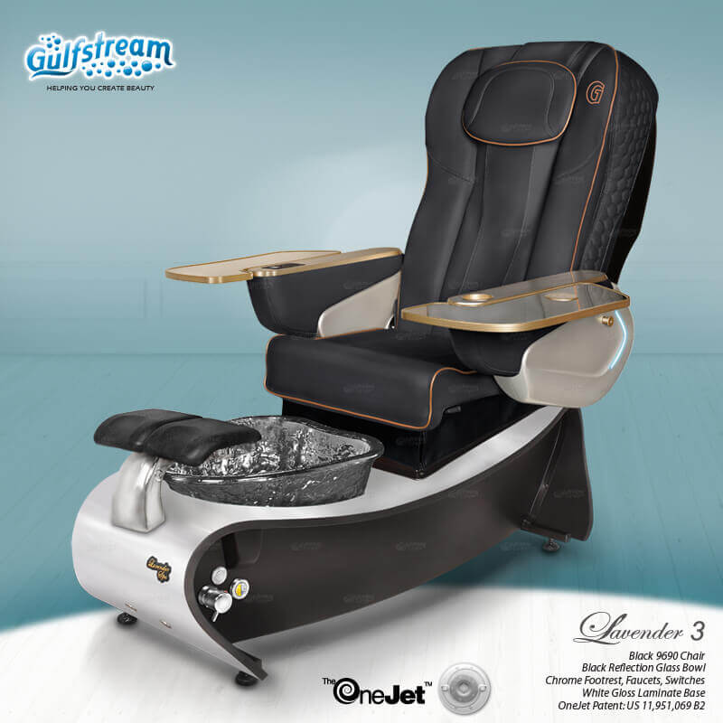 Lavender 3 Pipeless Pedicure Spa With Glass Bowl - Image 4