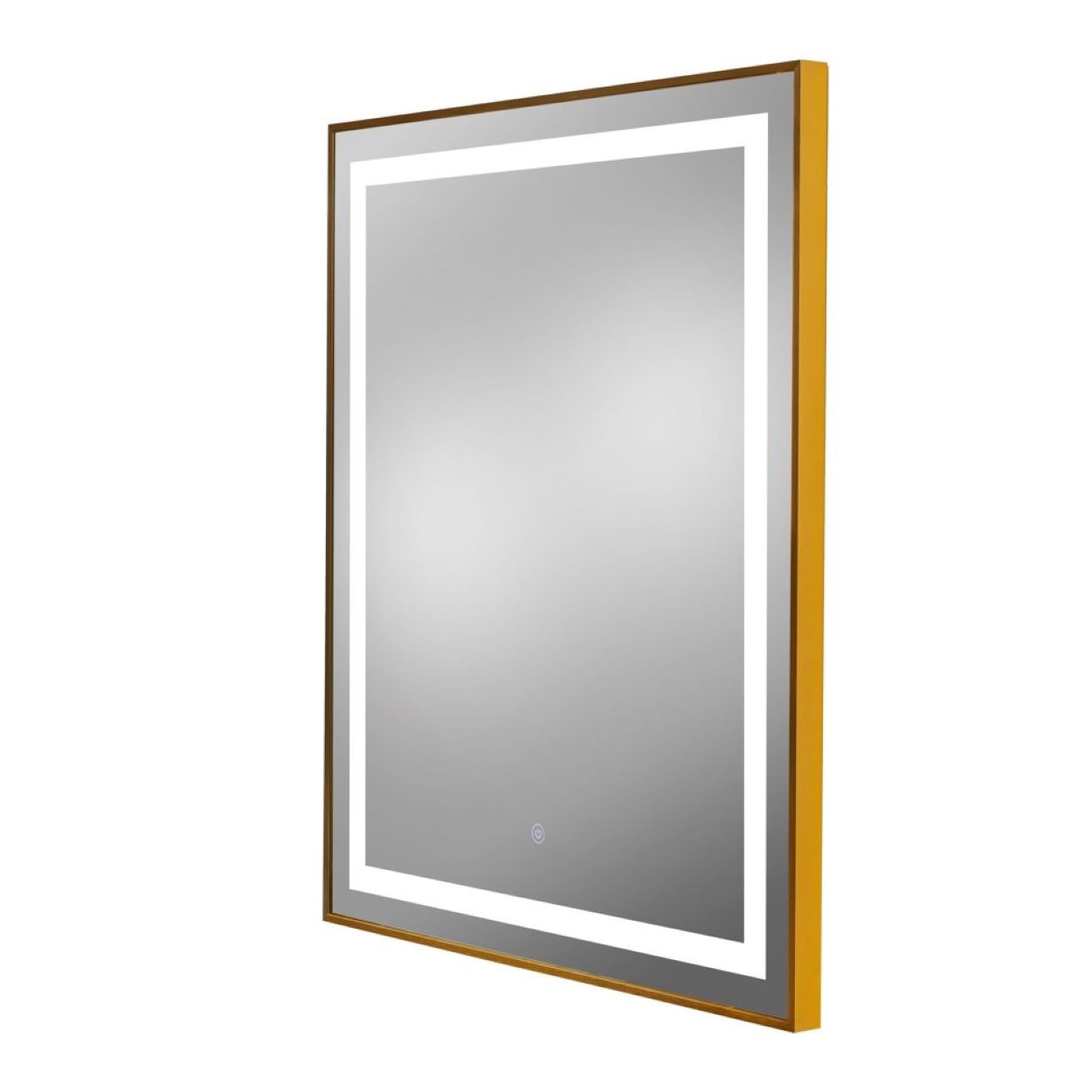 Gold Finish LED Lighted Touch Mirror Rectangle 30"W X 36"H- 9550 +$329.00