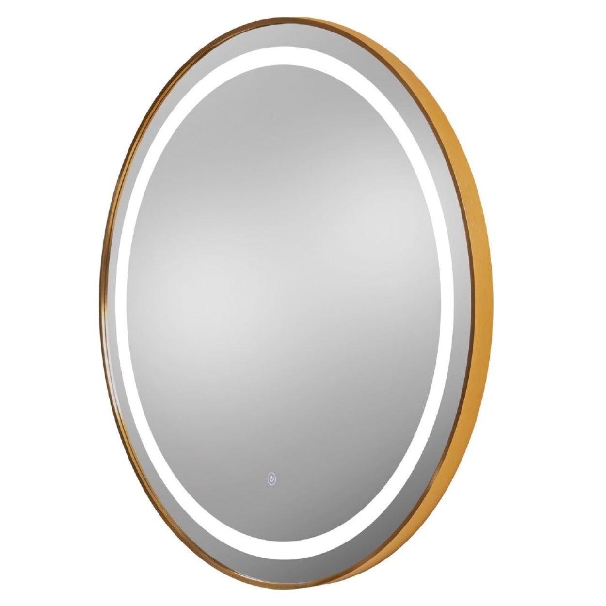 Gold Finish LED Lighted Touch Mirror Round 36" Diameter 9880 +$399.00
