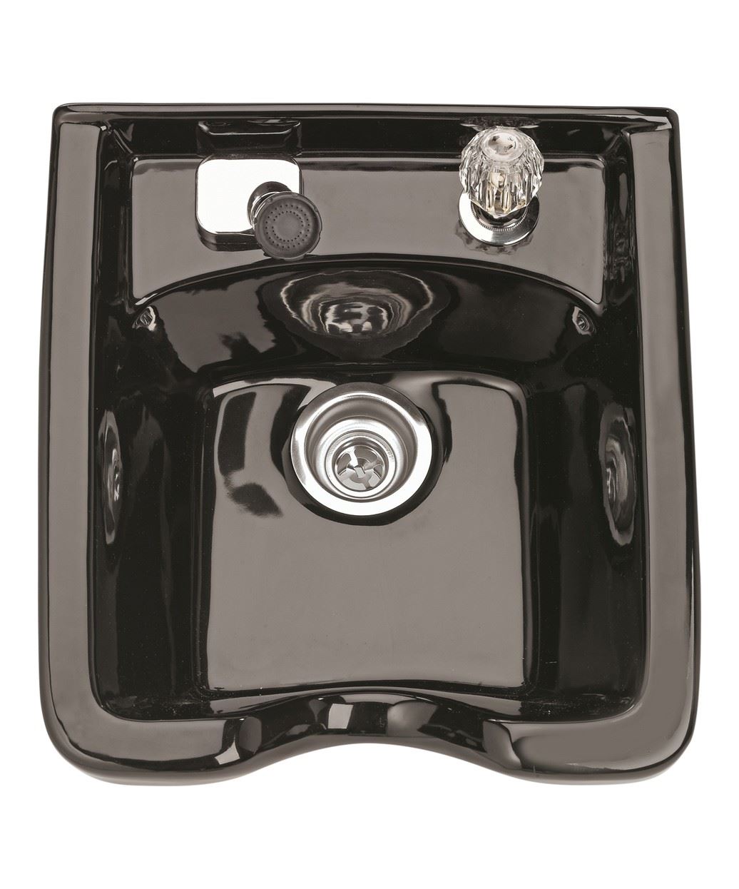Pibbs 5300 Porcelain Shampoo Bowl UPC Faucet, Sprayer & Bracket +$358.00