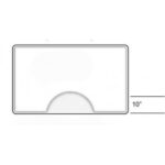 Half Circle Indentation For Round Base $0.00