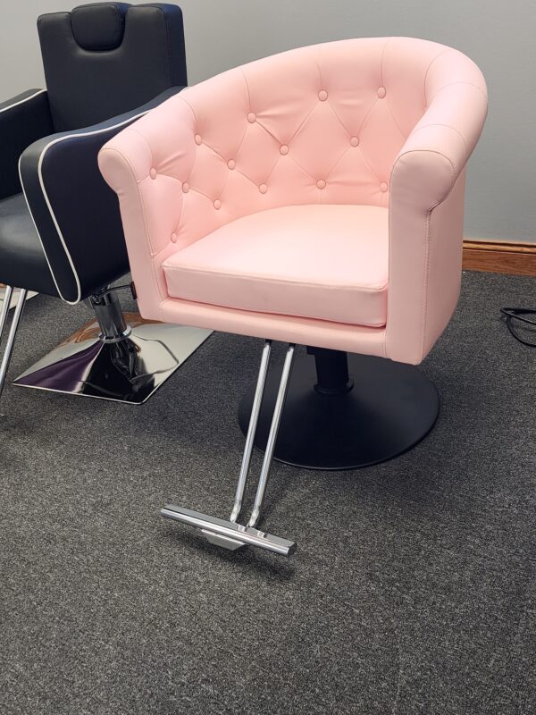 1 Pink Tufted Styling Chair New(Tester Model)