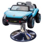 Blue E-Buggy Styling Chair Car With Oversized Base & Seatbelt