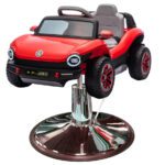 Red E-Buggy Styling Chair Car With Oversized Base & Seatbelt