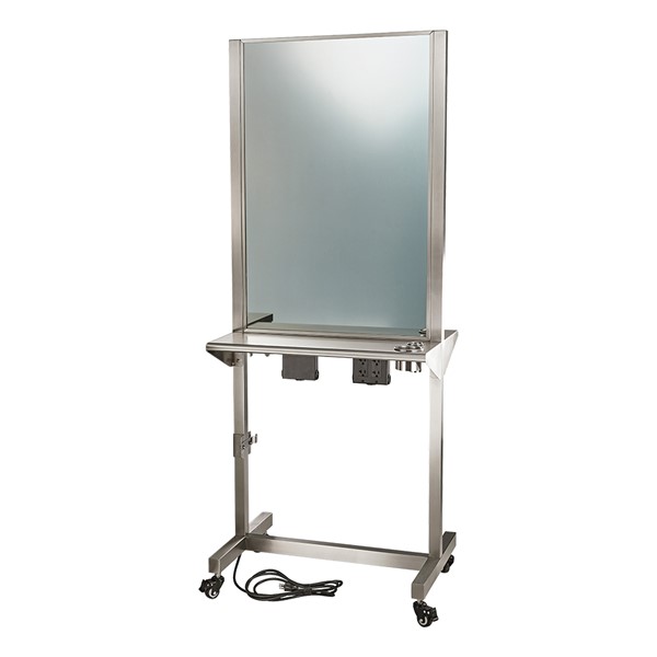 Pibbs PB56 Stainless Steel Styling Island (Locking Wheels)