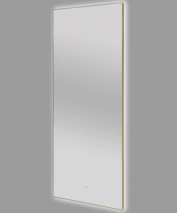 Pibbs Back Lit 30 X 72 Arched Black, Silver or Gold Mirror