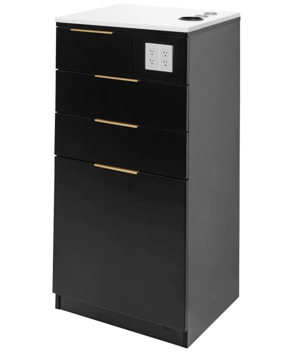 Pibbs 6008 Black Styling Station 3 Handle & Top Colors