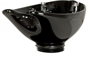 CB87 BLACK Deep Porcelain Bowl With Hardware Included $0.00